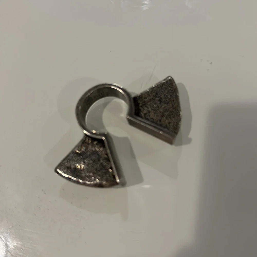 Low Luv x Erin Wasson Ingot Sculptural Ring in Silver Tone